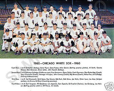 chicago white sox 1960 schedule